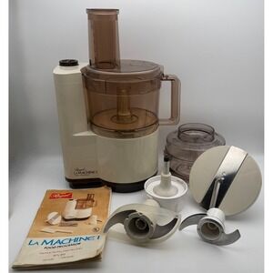 Vintage Regal La Machine I Food Processor Model V 813 Made in France with Manual